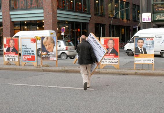 Pr�sentation der Wah[r]plakate anl�sslich der Bundestagswahl 2009