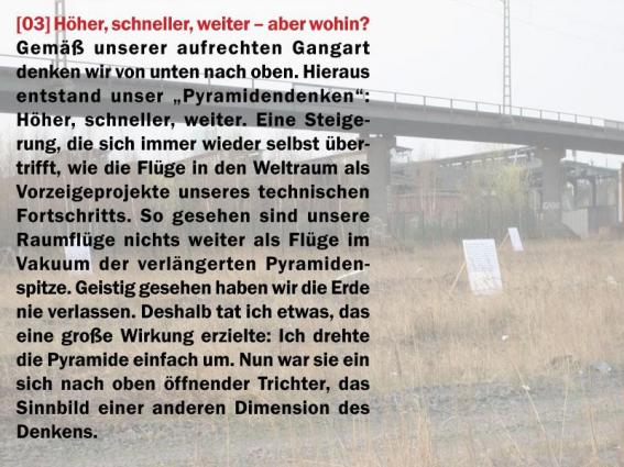 Stilles Gel�nde, eine Ausstellung ohne Publikum